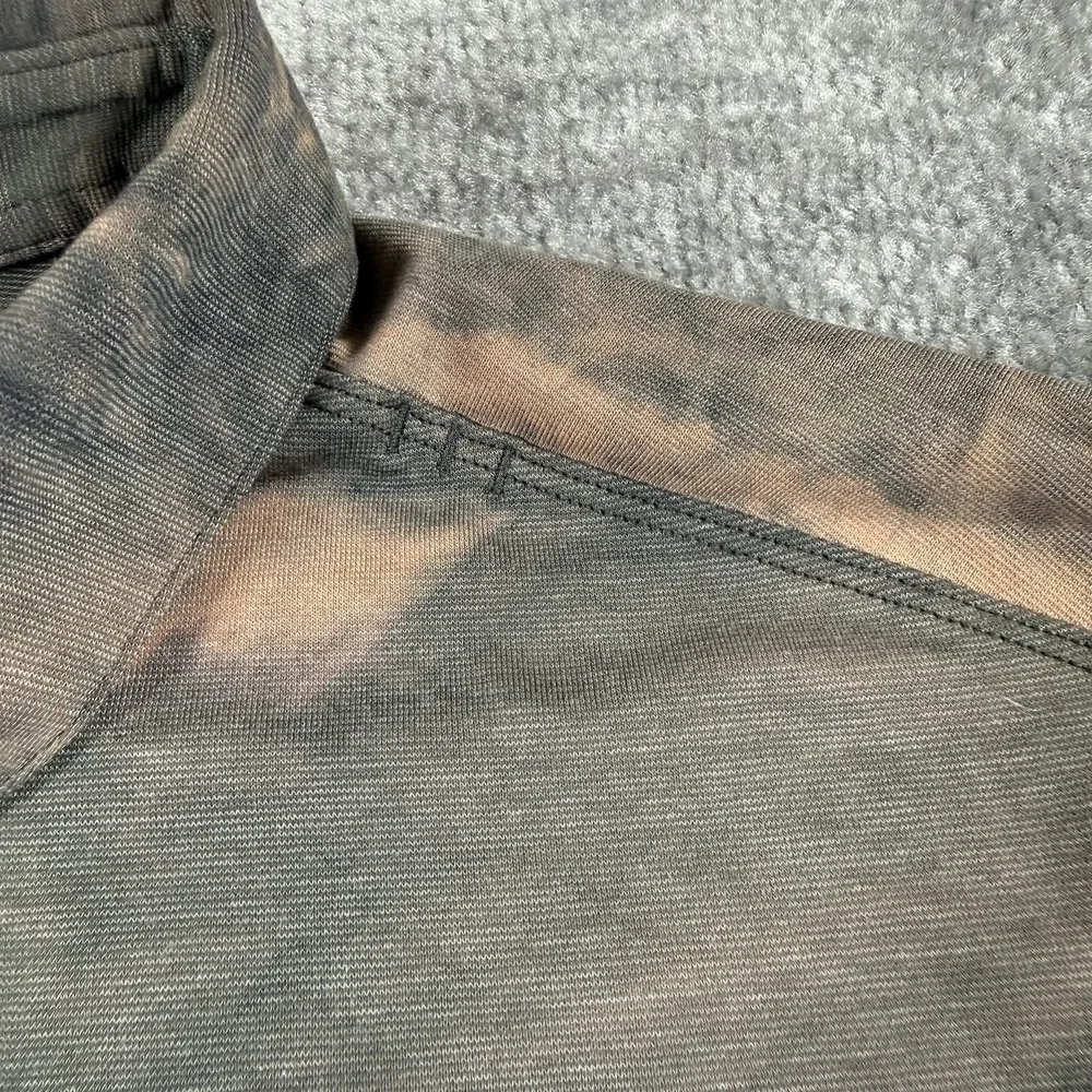 Lululemon Polo Shirt Mens Small Diamond Dye Sedona Sunset Evolution Short Sleeve
